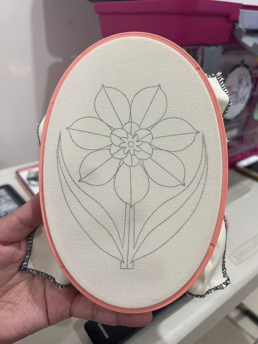 tissu imprimé avec le motif de June :)