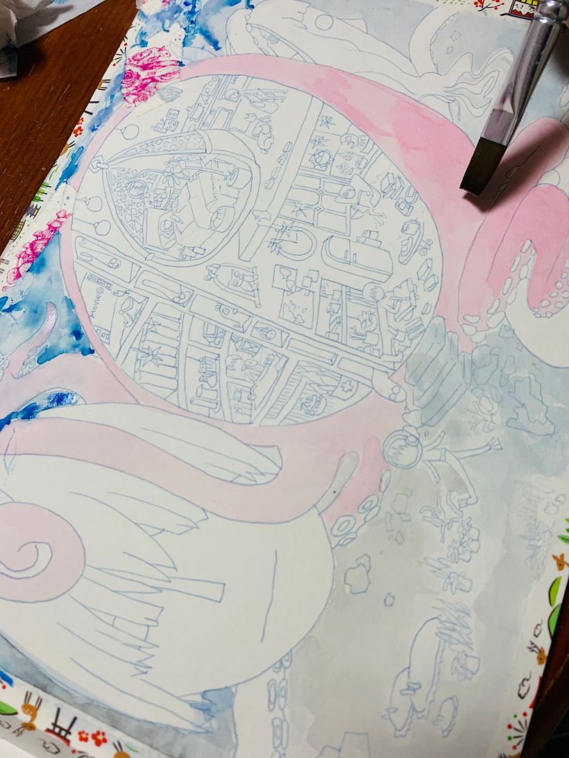 My project for course: Surreal Illustration with Watercolor and Ink 6