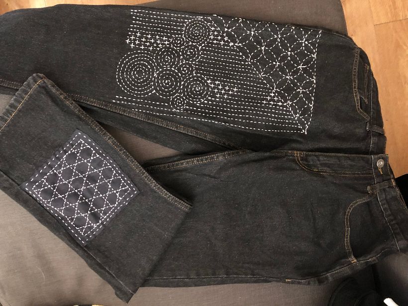 My project for course: Introduction to Japanese Sashiko Stitching 2