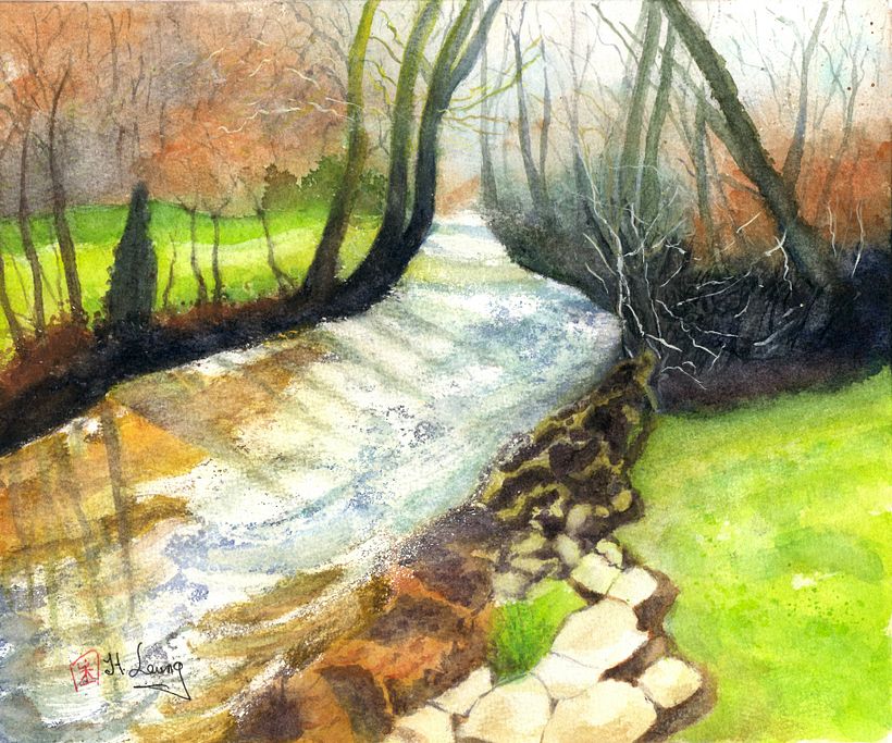 My project for course: Painting Realistic Watercolor Landscapes 1