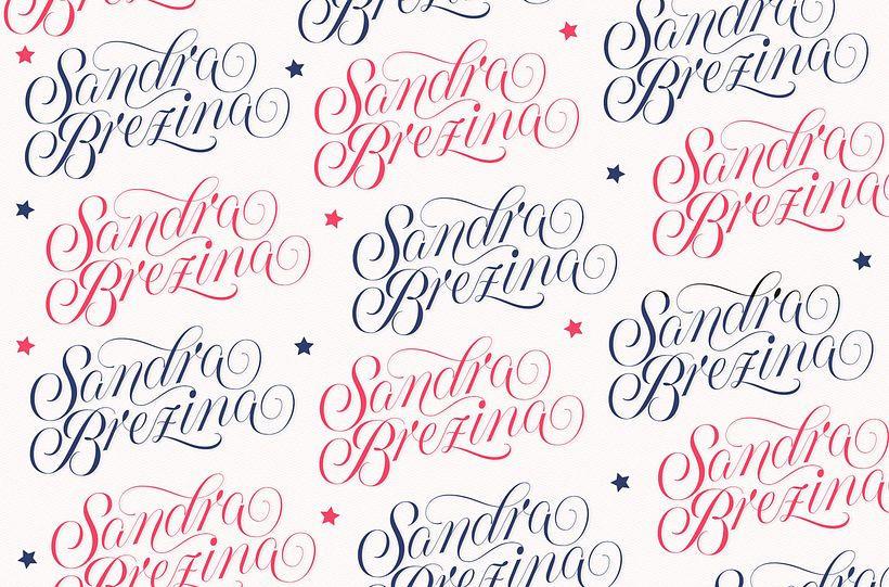 It is such fun to have a pattern based on own's own signature logo.