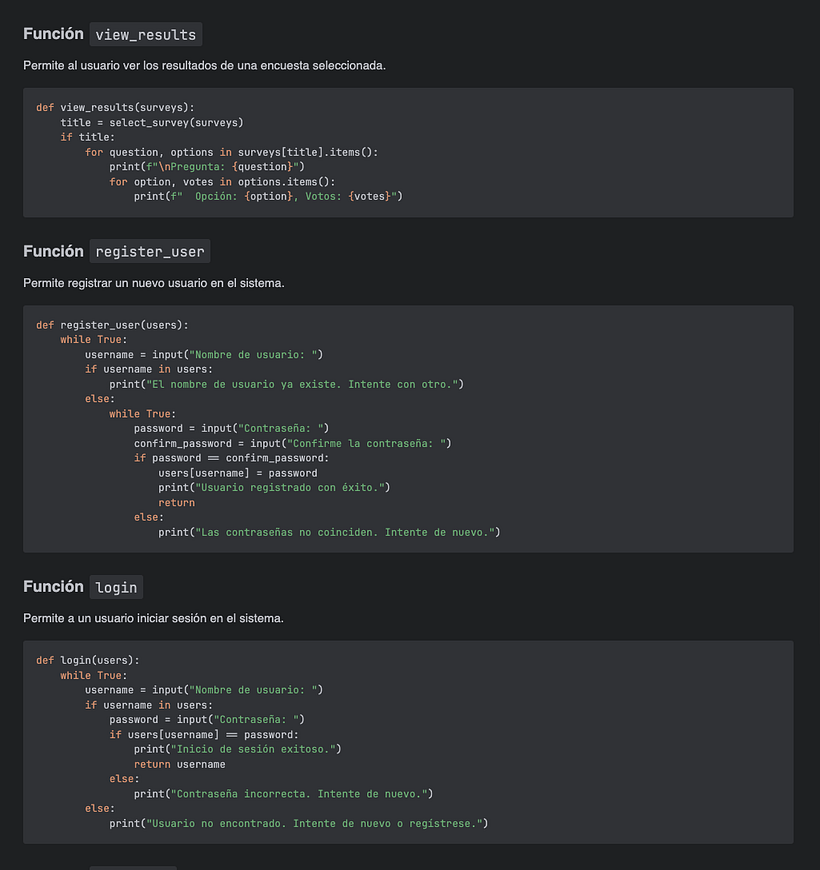 Sistema de Encuestas - Mi proyecto del curso: Introducción a la programación con Python 3