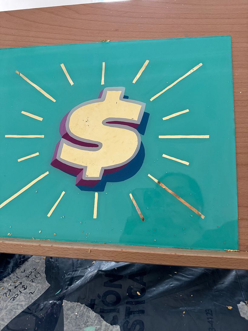 My project for course: Gold Gilding on Glass 3