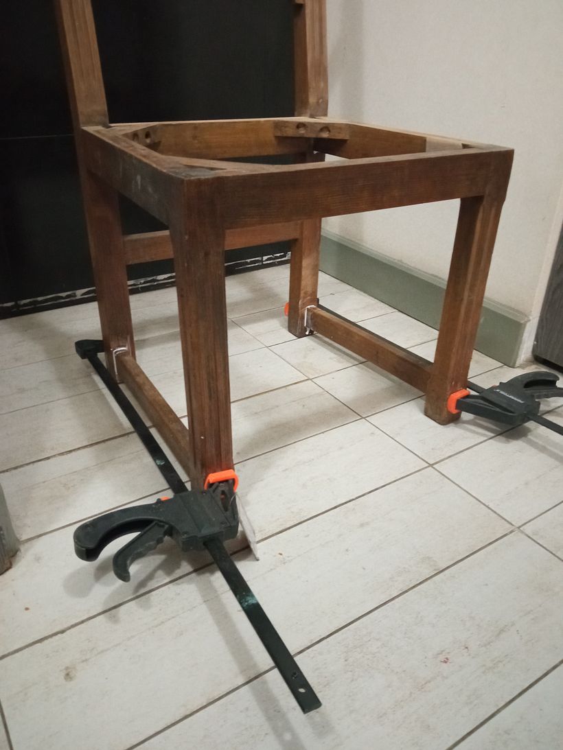 Restauración y tapizado : Silla oficina reciclada 5