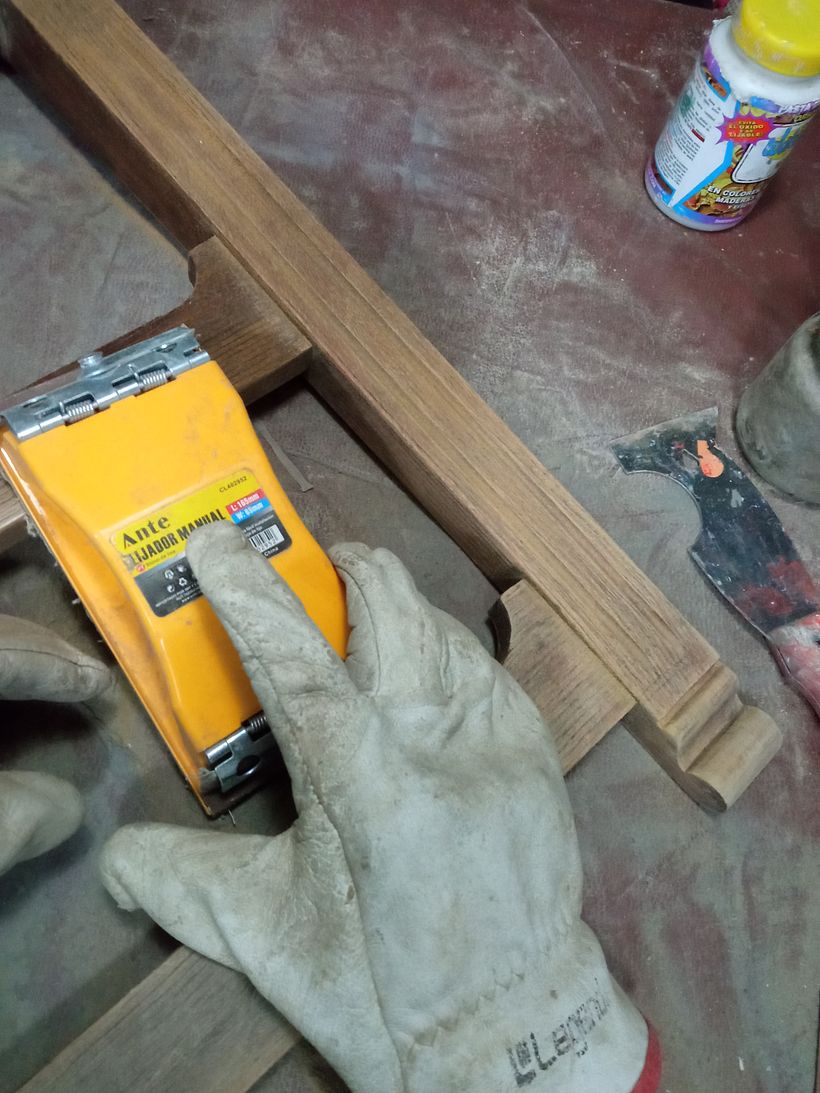 Restauración y tapizado : Silla oficina reciclada 7