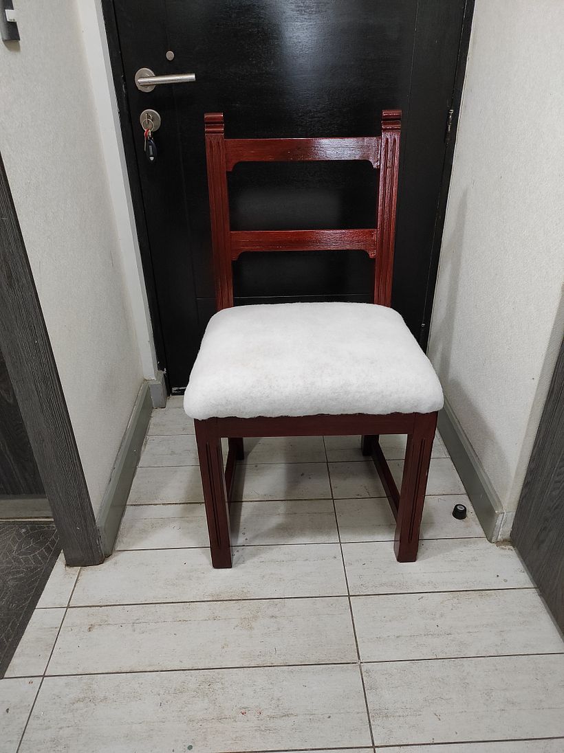 Restauración y tapizado : Silla oficina reciclada 11