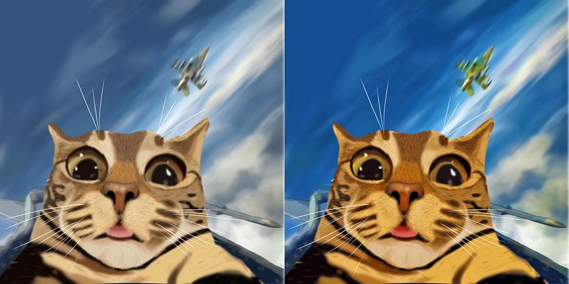 Raw (left) vs. edited (right).  VERY happy with my results! :D