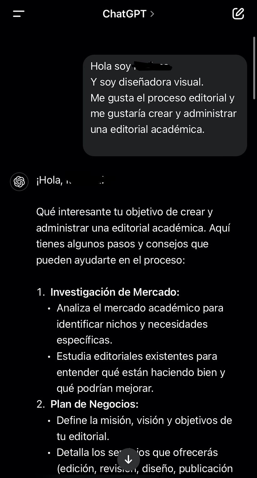 Mi proyecto del curso: Usar Chat GPT para trabajar 1