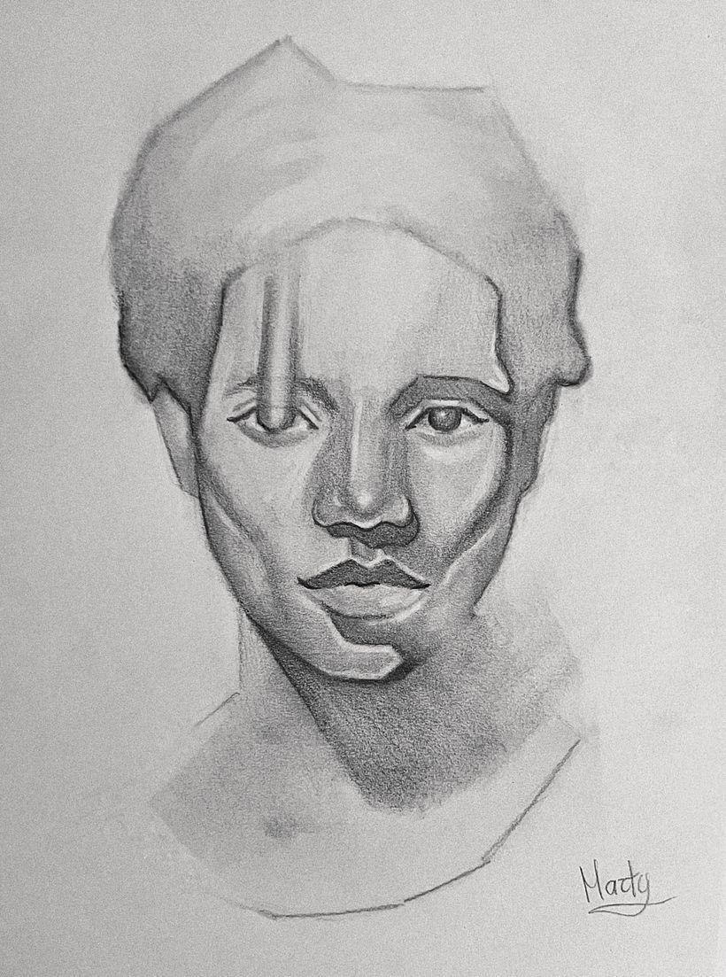 Il mio progetto del corso: Ritratto realistico a matita: luci, ombre e proporzioni 1