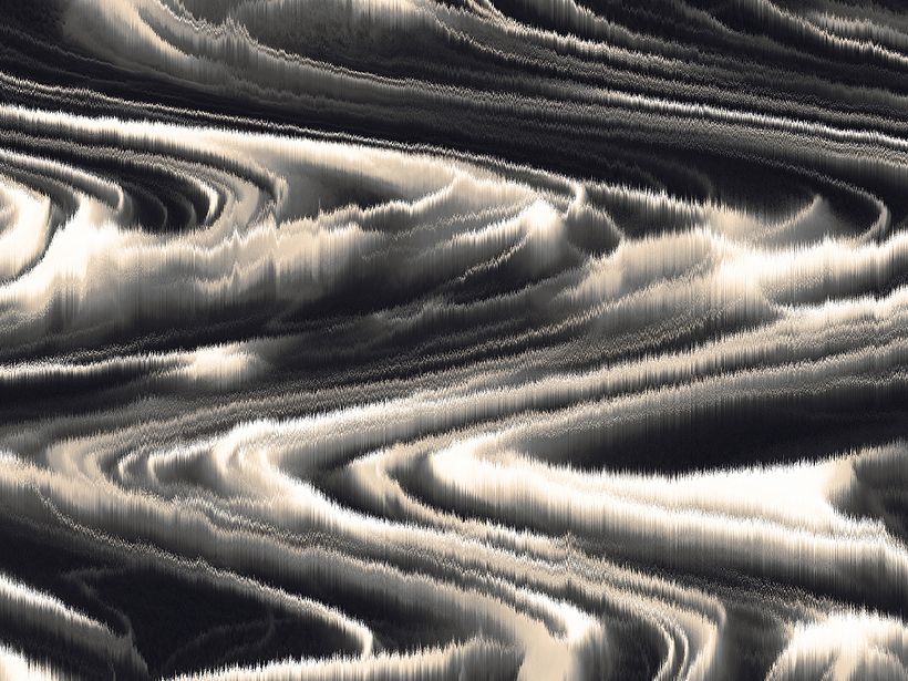 "Vertical Wave" – Processing, Pixel Drifting method