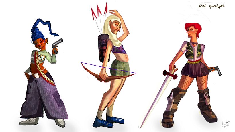 Post-apocalyptic girls