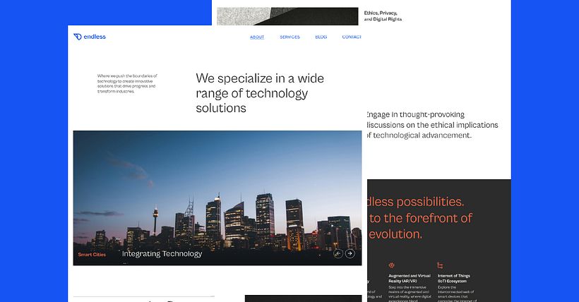 Endless Tech website 8