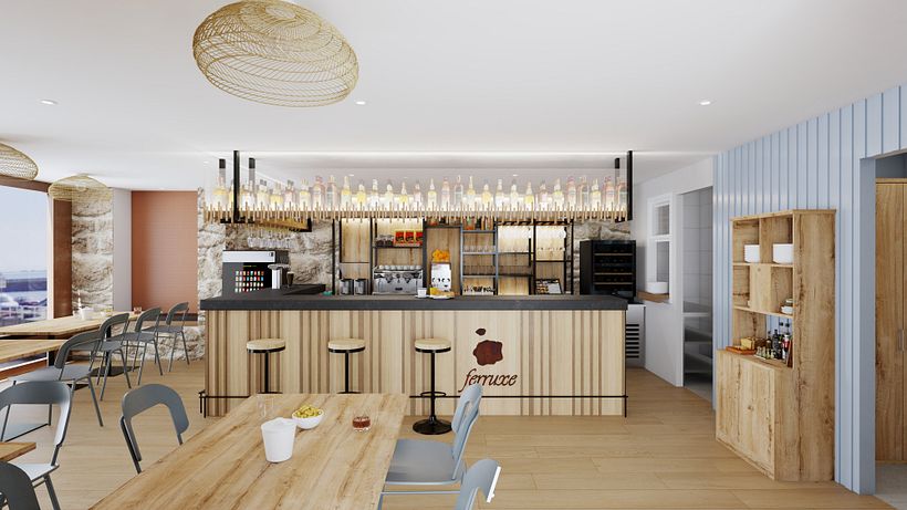 Bar Ferruxe. Porto Corrubedo - A Coruña. Enero 2024