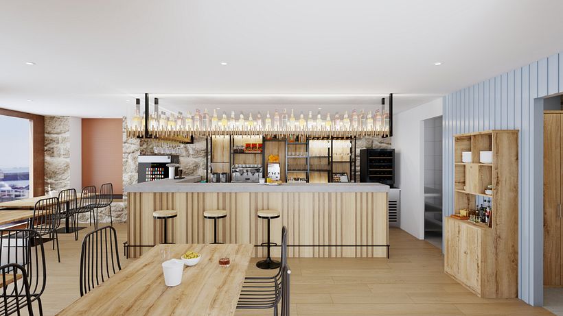 Bar Ferruxe. Porto Corrubedo - A Coruña. Enero 2024