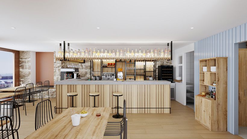 Bar Ferruxe. Porto Corrubedo - A Coruña. Enero 2024