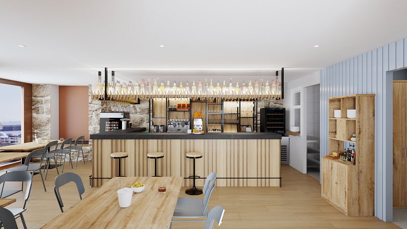 Bar Ferruxe. Porto Corrubedo - A Coruña. Enero 2024