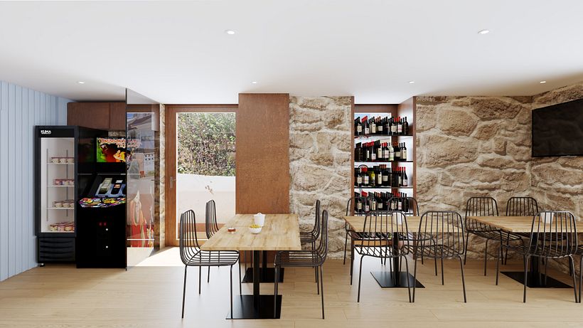 Bar Ferruxe. Porto Corrubedo - A Coruña. Enero 2024