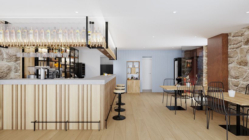 Bar Ferruxe. Porto Corrubedo - A Coruña. Enero 2024