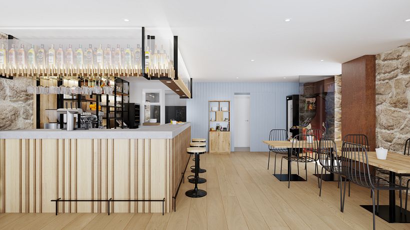 Bar Ferruxe. Porto Corrubedo - A Coruña. Enero 2024