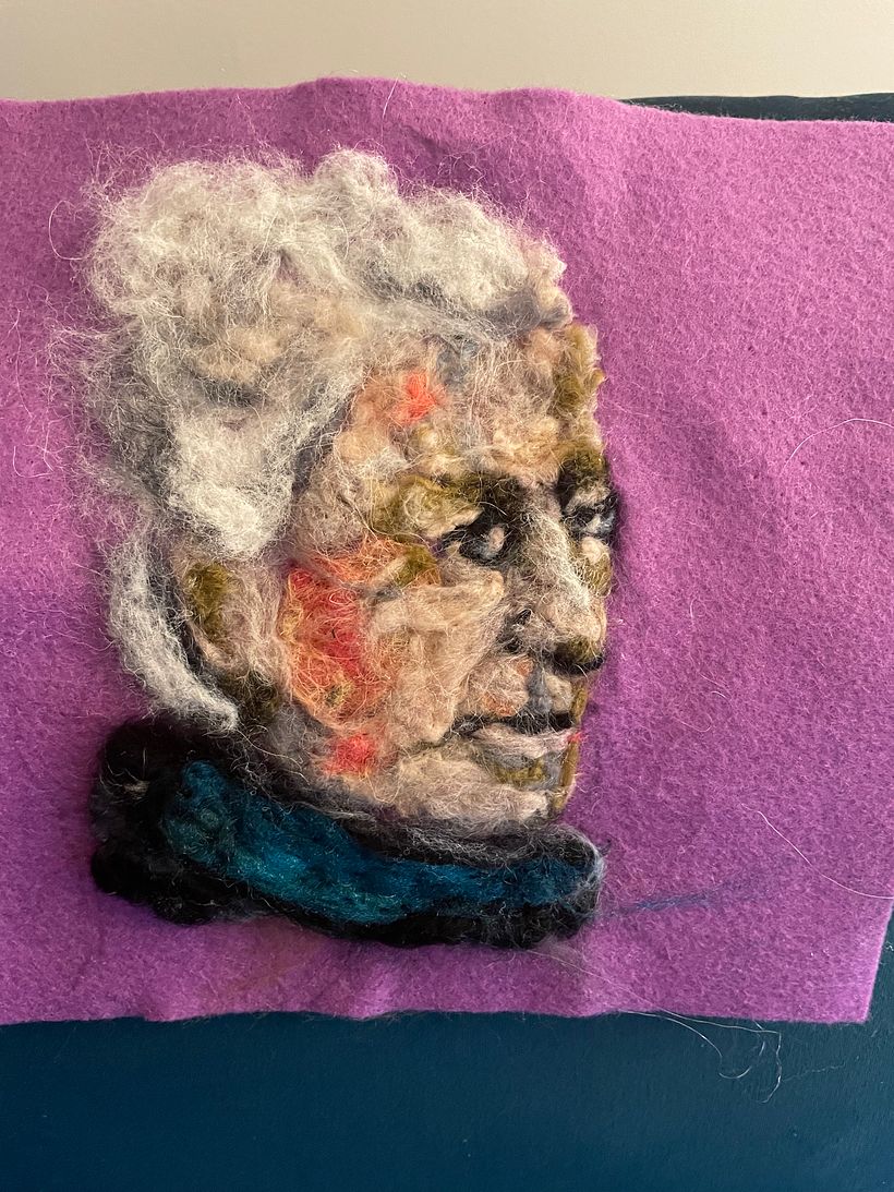 My project for course: Needle Felting: Paint Portraits with Wool 2