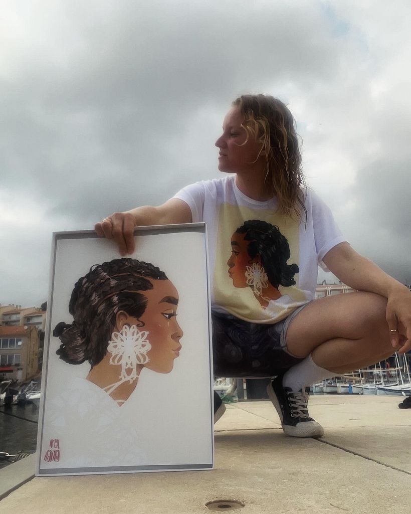 My project for course: Digital Portraits in Procreate with Graphical Elements - Ilustración digital