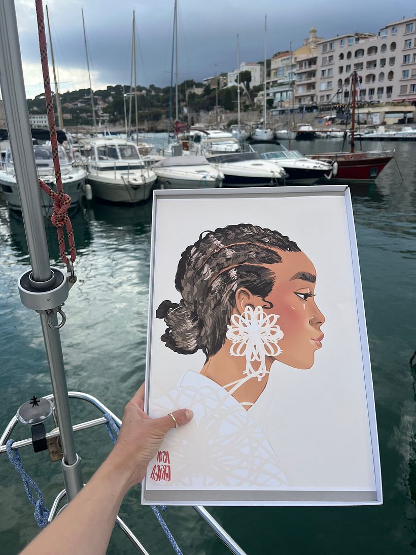 My project for course: Digital Portraits in Procreate with Graphical Elements - Ilustración digital