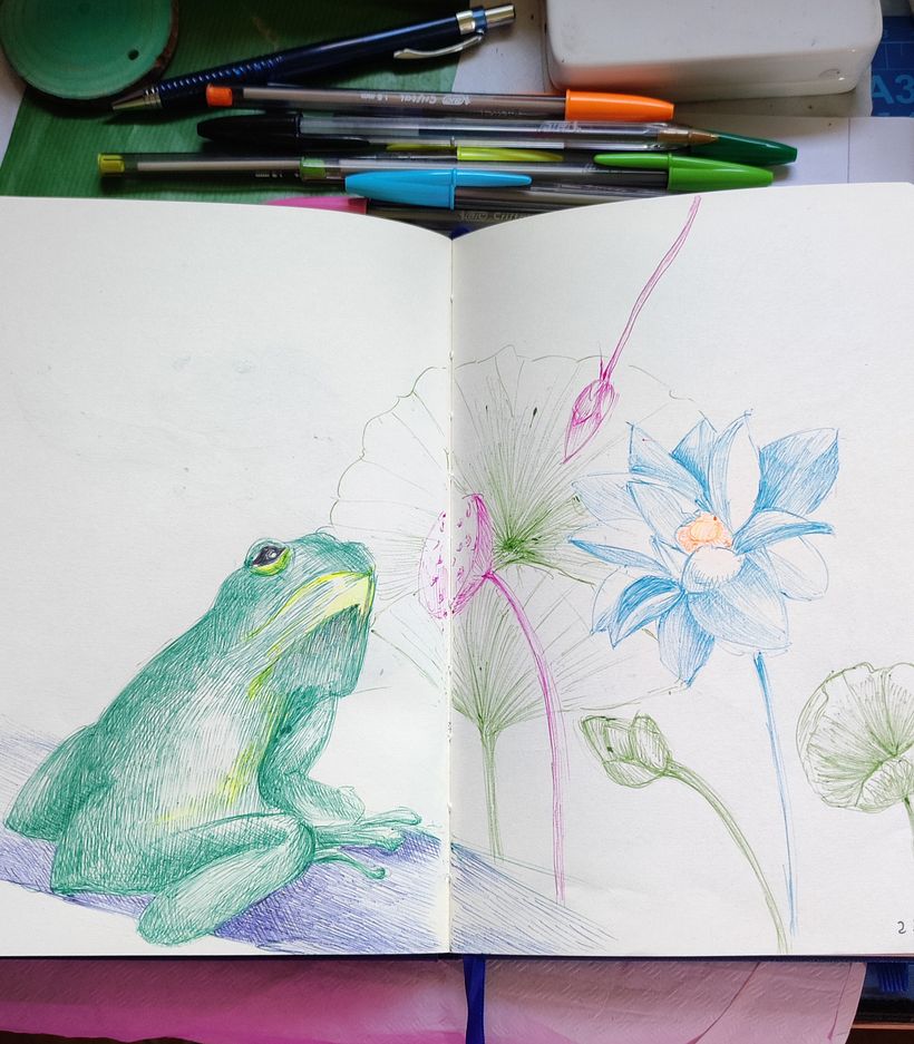 Il mio progetto del corso: Illustrazione su sketchbook con penna: sbaglia con stile 2