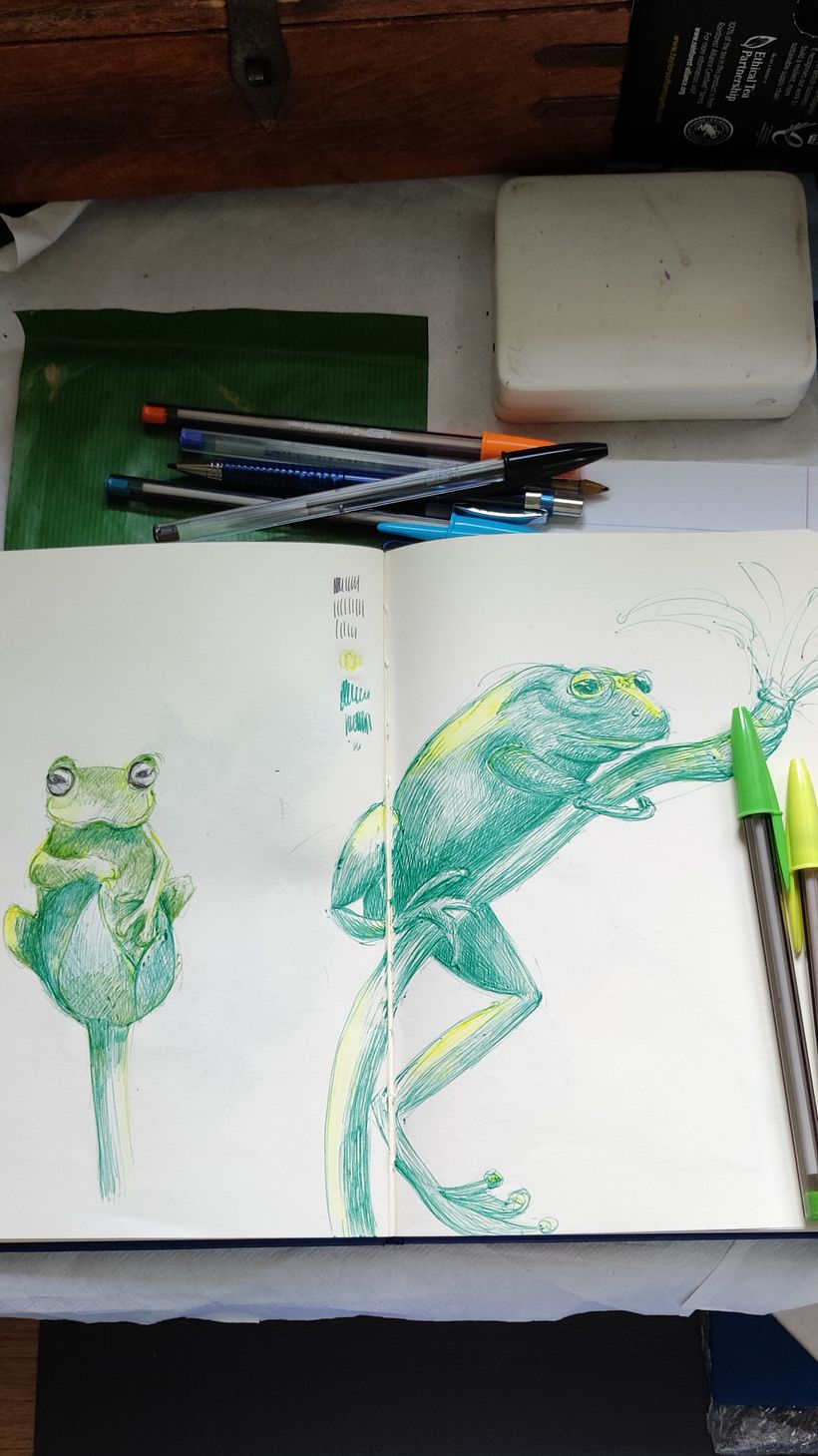 Il mio progetto del corso: Illustrazione su sketchbook con penna: sbaglia con stile 4