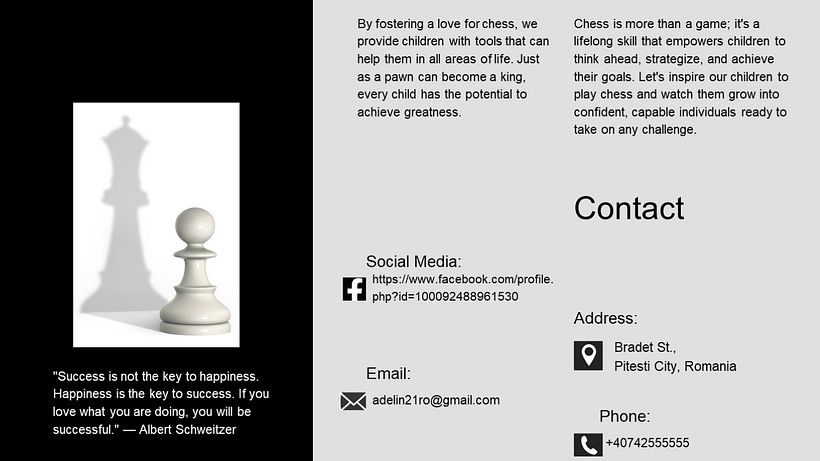 Creating Presentations with AI: How chess can improve children's development and skills 10