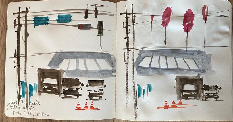 Il mio progetto del corso: Creazione di paesaggi contemporanei ad acquerello 4