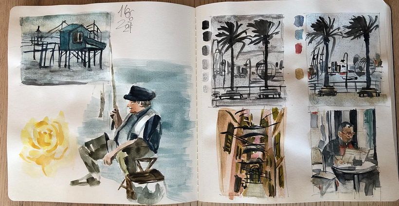 Il mio progetto del corso: Creazione di paesaggi contemporanei ad acquerello 5