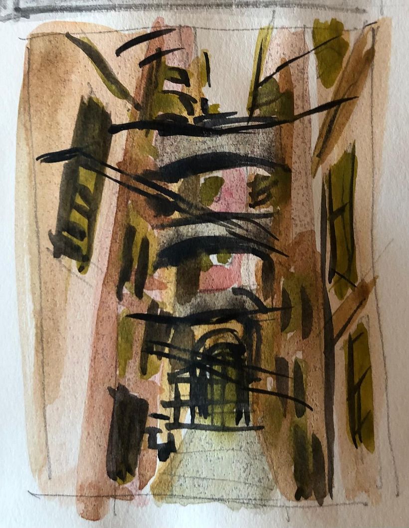 Il mio progetto del corso: Creazione di paesaggi contemporanei ad acquerello 6