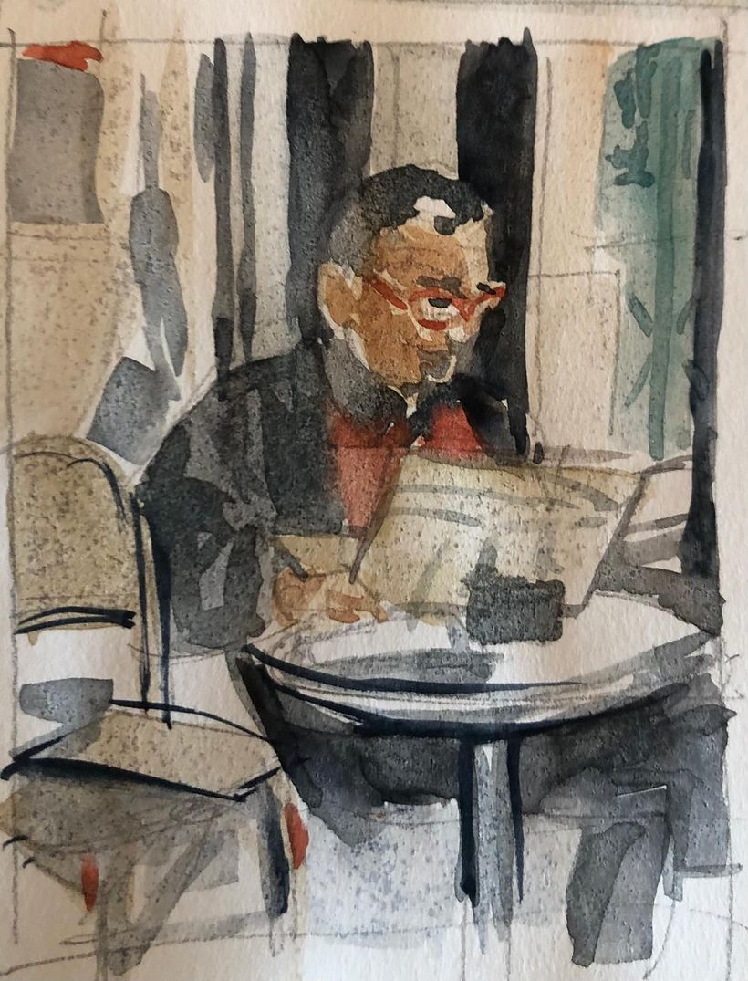 Il mio progetto del corso: Creazione di paesaggi contemporanei ad acquerello 9