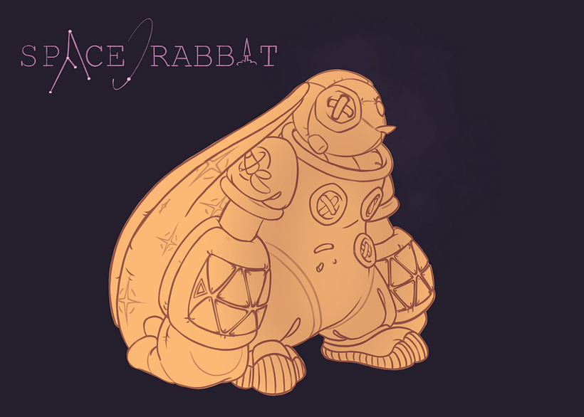 Space Rabbit: Fantasy Character Design in Procreate 3