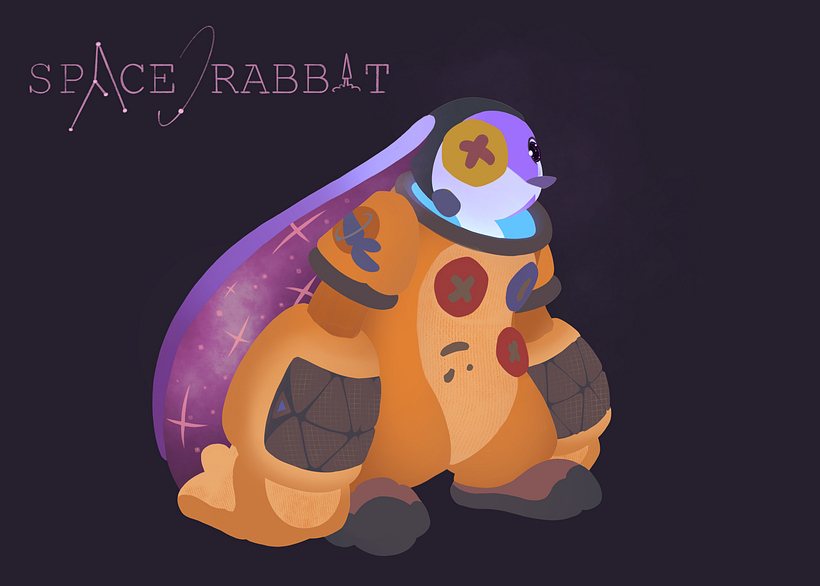 Space Rabbit: Fantasy Character Design in Procreate 4