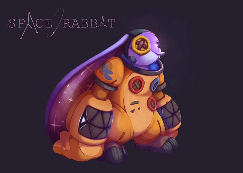 Space Rabbit: Fantasy Character Design in Procreate 6