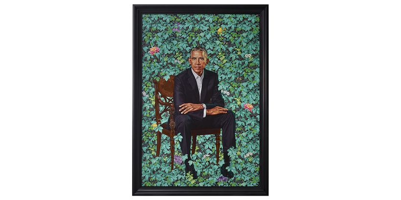 Portrait of President Barack Obama by Kehinde Wiley