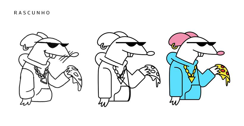 Mr. CHEEZIE Pizzaria _ Identidade Visual ilustrada 2