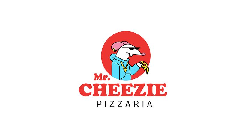 Mr. CHEEZIE Pizzaria _ Identidade Visual ilustrada 3