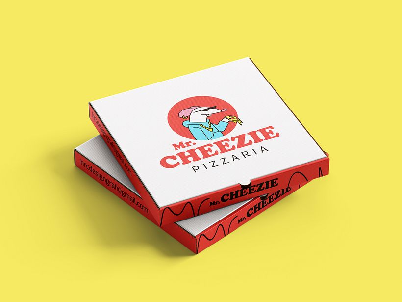 Mr. CHEEZIE Pizzaria _ Identidade Visual ilustrada 7
