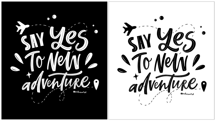Meu projeto do curso: Caligrafia e lettering para Instagram com Procreate 2
