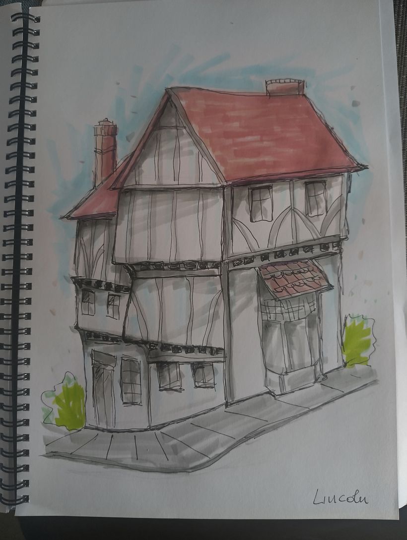  Expressive Architectural Sketching with Colored Markers 3