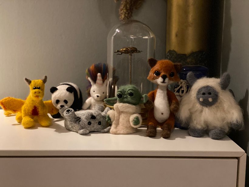 Mi Proyecto del curso: Needle felting: creación de personajes con lana y aguja 6