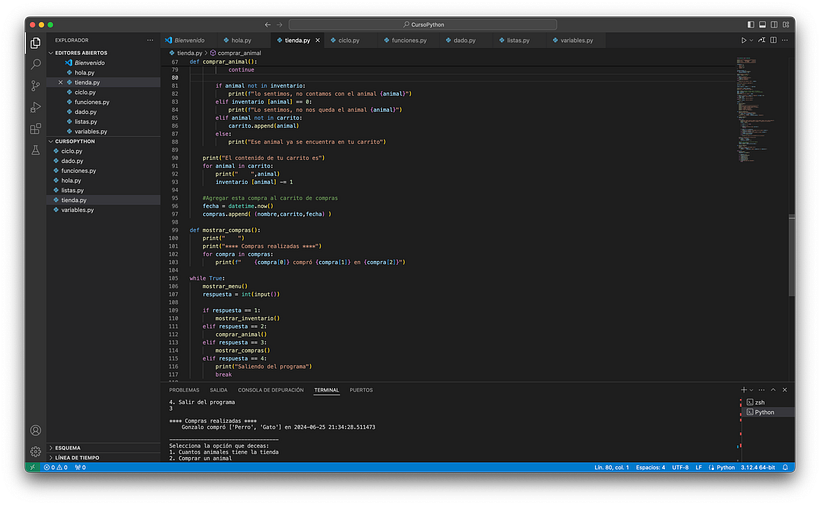 Mi proyecto del curso: Introducción a la programación con Python 4