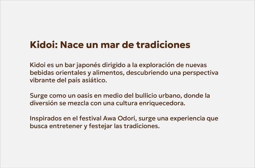 Kidoi | Sake Bar Branding 2