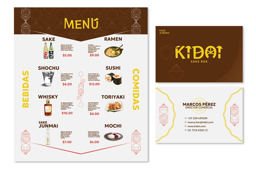 Kidoi | Sake Bar Branding 14
