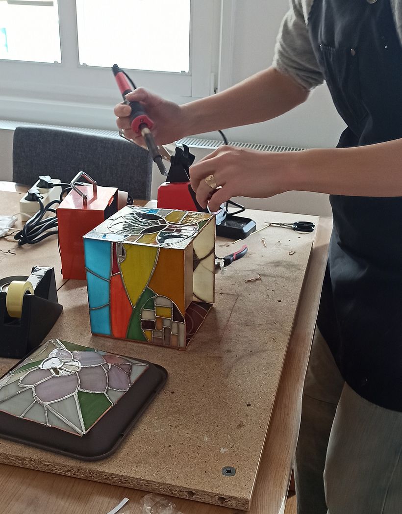 Mon projet du cours : Art du vitrail : découvrez la technique au plomb 14