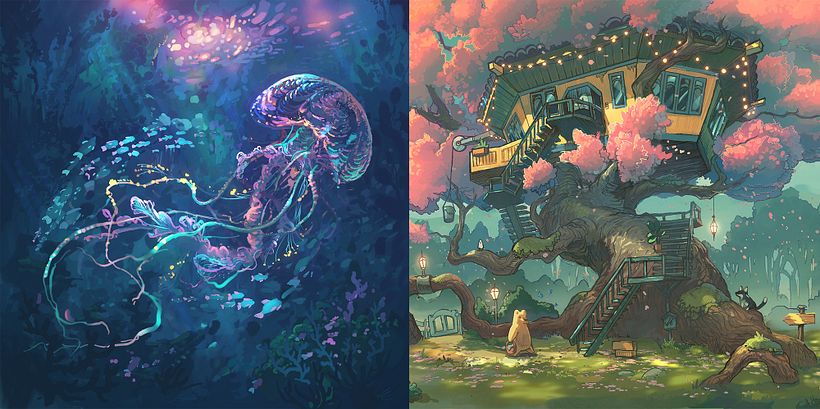 Sample Creations Using Procreate Brushes