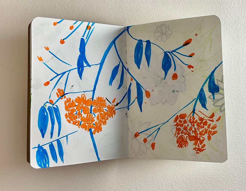My project for course: Botanical Patterns in a Sketchbook: Conquer the Blank Page - Ilustración tradicional