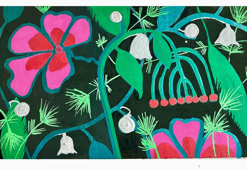 My project for course: Botanical Patterns in a Sketchbook: Conquer the Blank Page - Ilustración tradicional